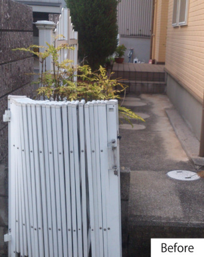 玄関までのアプローチbefore