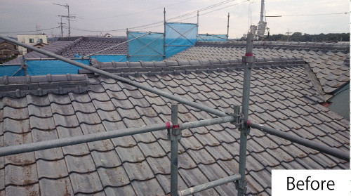 外壁の塗装工事before